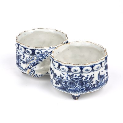 Lot 212 - An early 18th century Delft cruet cira 1720,...