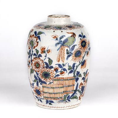 Lot 213 - An early 18th century Dutch Delft polychrome...