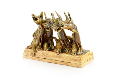 Lot 547 - Ian Gregory (1942-2021) Four Dogs Howling...