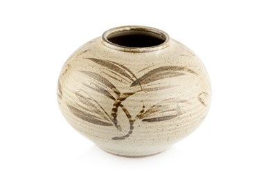 Lot 675 - Paul Barron (1917-1983) Vase with oatmeal...