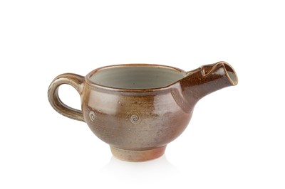 Lot 671a - Sheila Casson (b.1930) Footed jug salt glaze...