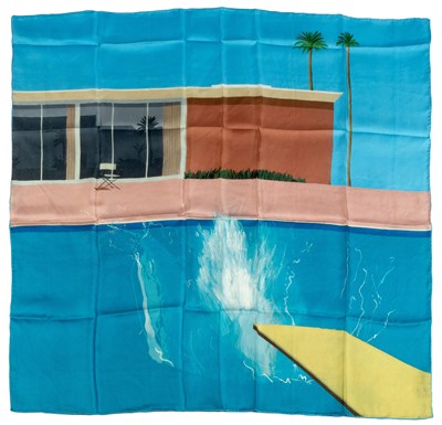 Lot 834 - David Hockney (b.1937) A Bigger Splash silk...