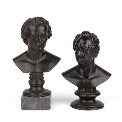 Lot Two early 19th century Berlin foundry Goethe...
