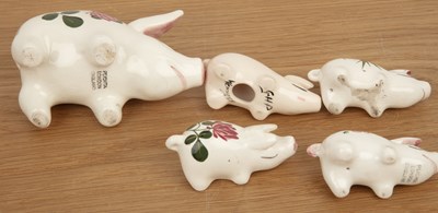 Lot 248 - Jan Plichta, Weymss ware group of five ceramic...