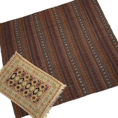 Lot 232 - An early 20th century Jajim rug 143cm x 166cm...