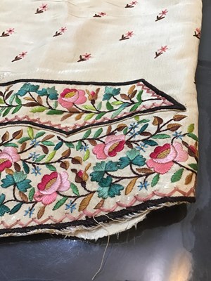 Lot 242 - A Georgian silk embroidered waistcoat,...