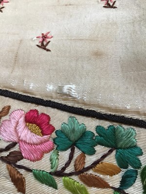 Lot 242 - A Georgian silk embroidered waistcoat,...
