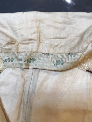 Lot 242 - A Georgian silk embroidered waistcoat,...
