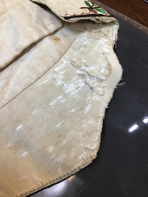 Lot 242 - A Georgian silk embroidered waistcoat,...
