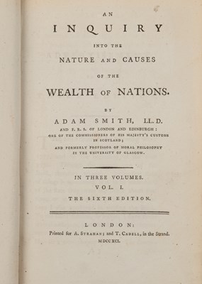 Lot 537 - Smith (Adam) 'An Inquiry into the Nature and...