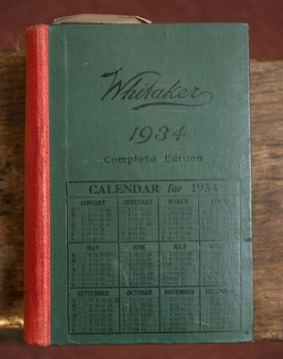 Lot 542 - Whitaker's Almanack for...