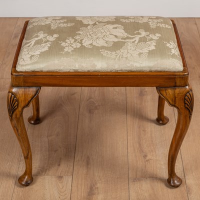 Lot 509 - A maple framed 18th century style stool