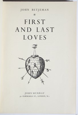 Lot 463 - Betjeman (John). 'First and Last Loves'. John...