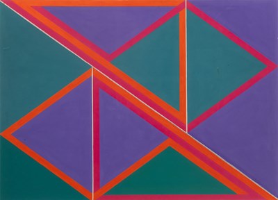 Lot 383 - David Leverett (1938-2020) Purple and Green...