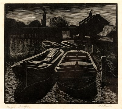 Lot 343 - Hubert Andrew Freeth (1912-1986) Barges,...