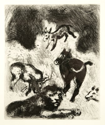 Lot 338 - Marc Chagall (1887-1985) The Lion Grown Old,...