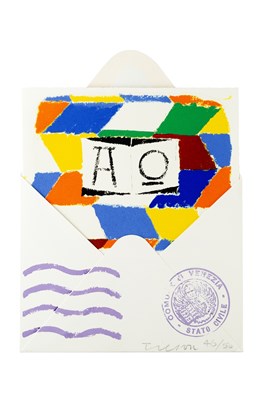 Lot 861 - Joe Tilson (1928-2023) Postcard from Venice...