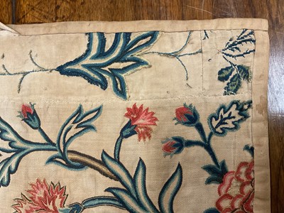 Lot 43 - A piece of  17th Century Crewelwork