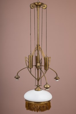 Lot 241 - A Jugenstil style pendant lamp