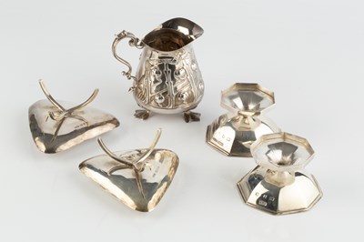 Lot 800 - Harrow School of Art Two dishes and two candle...