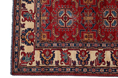 Lot 350 - A modern hand woven Kasak style carpet