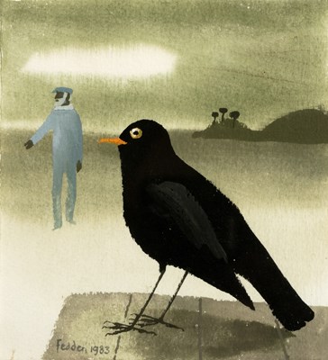 Lot 221 - Mary Fedden (1915-2012) Man (Julian Trevelyan)...