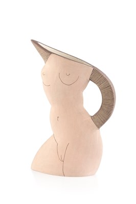 Lot 560 - Jude Jelfs (b.1950) Naked Truth jug signed and...