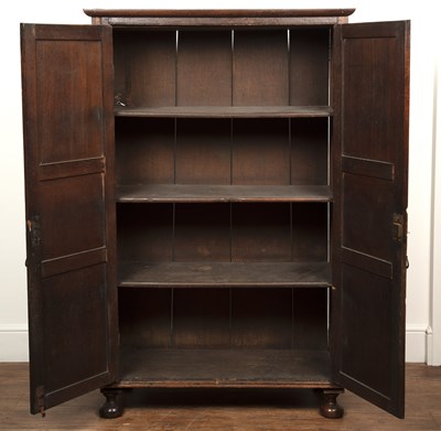 Lot 311 - An oak cupboard