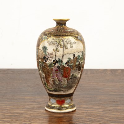 Lot 441 - Small Satsuma vase Japanese, Meiji period,...