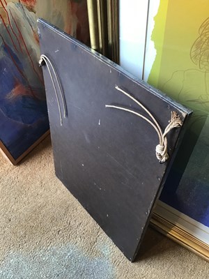 Lot 786 - Arts & Crafts Wall mirror, circa 1920 pewter...