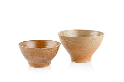 Lot 526 - Sarah Walton (b.1945) Two bowls stoneware, one...