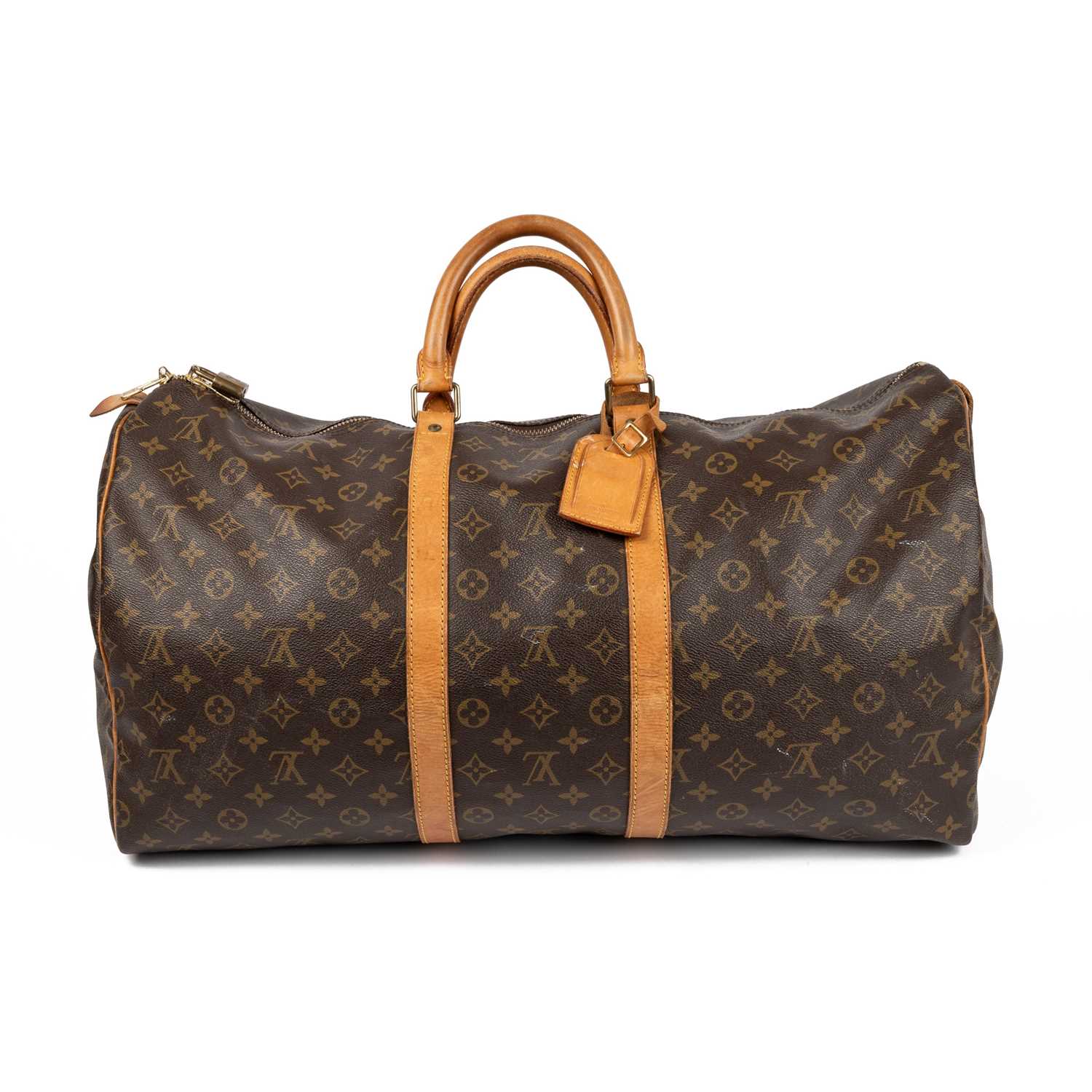 Lot 504 - Louis Vuitton Paris 'Keepall 55' bag in iconic...