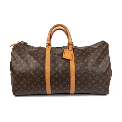 Lot 504 - Louis Vuitton Paris 'Keepall 55' bag in iconic...