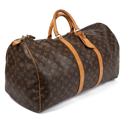 Lot 504 - Louis Vuitton Paris 'Keepall 55' bag in iconic...