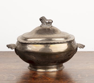 Lot 294 - Silver plated tureen and cover 19th Century,...