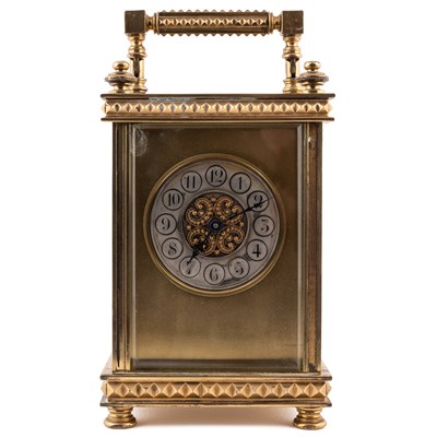 Lot 244A - A 19th century french carriage timepiece with...