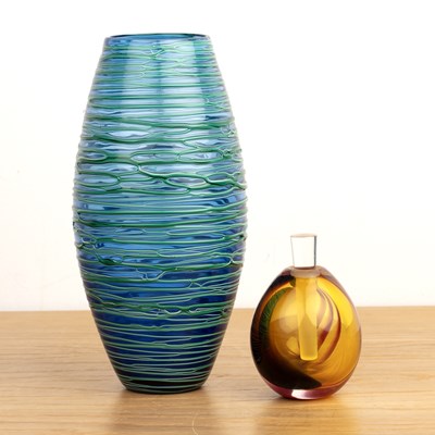 Lot 315 - Bob Crooks (b.1965) tall trailed blue studio...