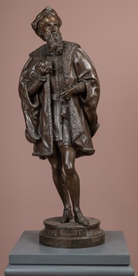 Lot 712 - Three 19th century spelter sculptures of gentlemen