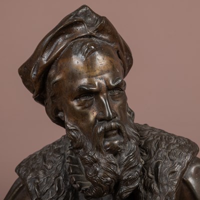 Lot 712 - Three 19th century spelter sculptures of gentlemen