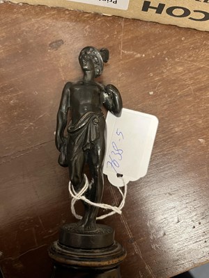 Lot 492 - A 19th century bronze statue of Mercury