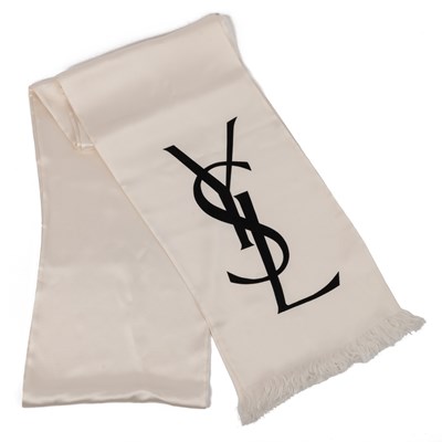 Lot 559 - An Yves Saint Laurent scarf Featuring YVS logo...