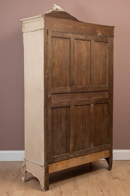Lot 500 - A white painted French armoire