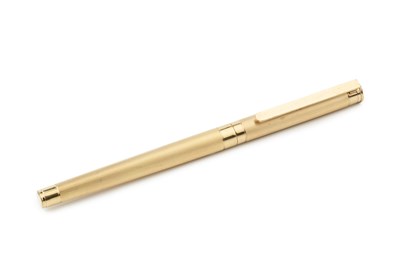 Lot 220 - A MontBlanc gold plated fountain pen, with...