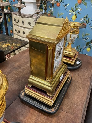 Lot 315 - A 19th century French ormolu garniture de cheminée