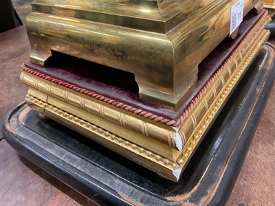 Lot 315 - A 19th century French ormolu garniture de cheminée