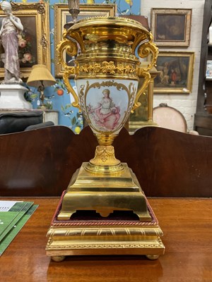 Lot 315 - A 19th century French ormolu garniture de cheminée