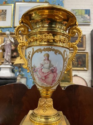 Lot 315 - A 19th century French ormolu garniture de cheminée