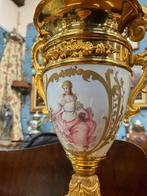 Lot 315 - A 19th century French ormolu garniture de cheminée