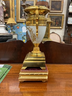 Lot 315 - A 19th century French ormolu garniture de cheminée