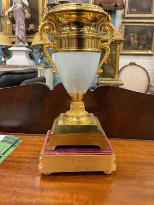 Lot 315 - A 19th century French ormolu garniture de cheminée
